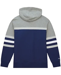 Men's Mitchell & Ness Navy Georgetown Hoyas Head Coach Pullover Hoodie
