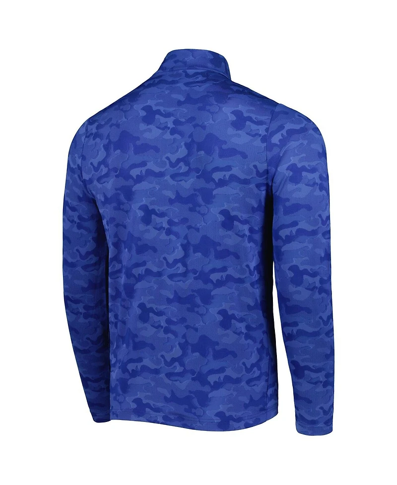 Men's Antigua Royal Indianapolis Colts Brigade Quarter-Zip Sweatshirt