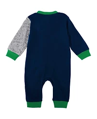 Infant Boys and Girls Navy Notre Dame Fighting Irish Playbook Two-Tone Sleeper