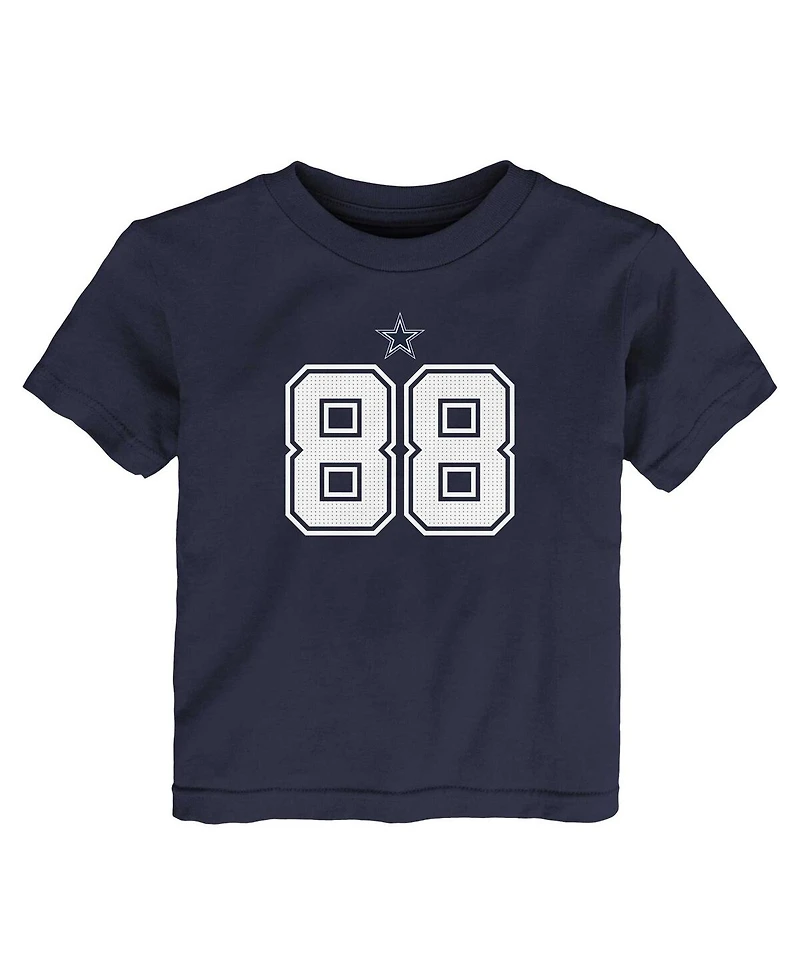 Toddler Boys and Girls Nike CeeDee Lamb Navy Dallas Cowboys Player Name and Number T-shirt
