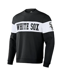 Men's Darius Rucker Collection by Fanatics Black Chicago White Sox Stripe Pullover Sweatshirt
