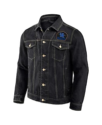 Men's Darius Rucker Collection by Fanatics Black Kentucky Wildcats Button-Up Denim Jacket