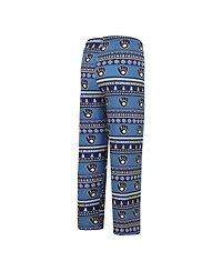 Men's Concepts Sport Navy Milwaukee Brewers Knit Ugly Sweater Long Sleeve Top and Pants Set