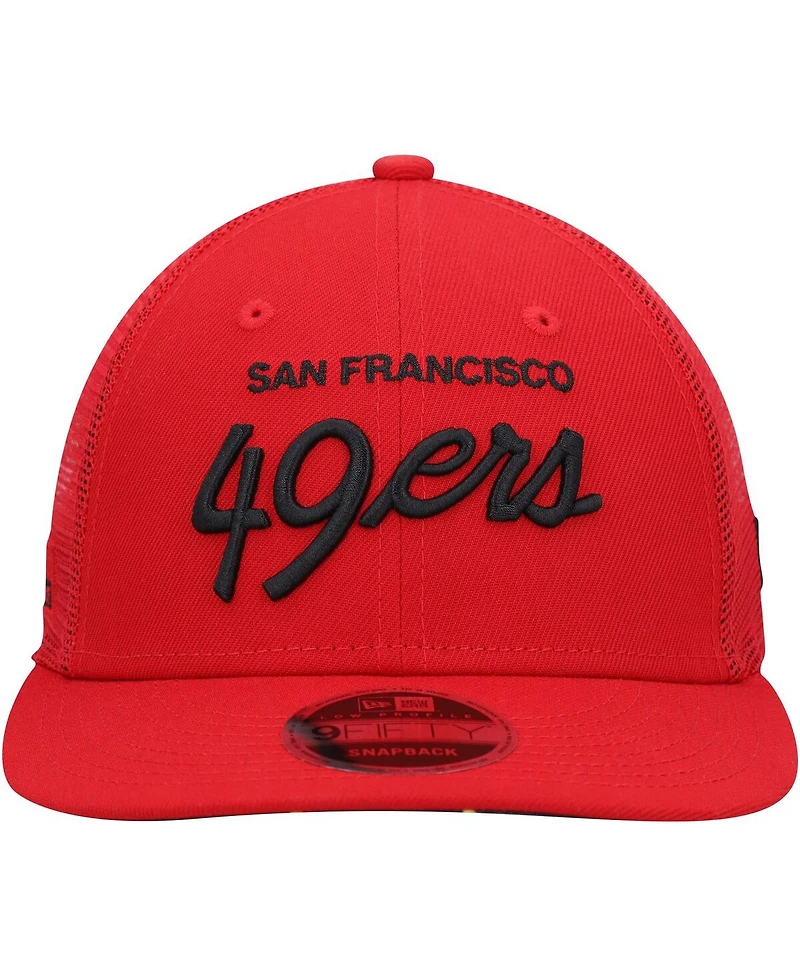 Men's New Era Scarlet San Francisco 49ers Black History Month 9FIFTY Snapback Hat