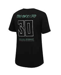 Men's and Women's Stadium Essentials Breanna Stewart Black New York Liberty 2023 Wnba Mvp Player T-shirt