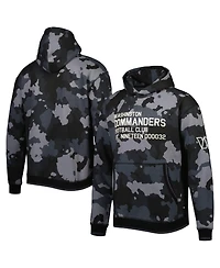 Men's The Wild Collective Black Washington Commanders Camo Pullover Hoodie