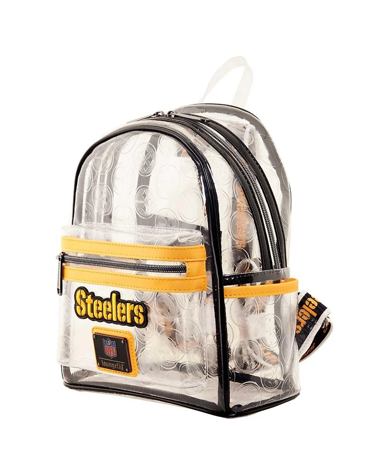 Men's and Women's Loungefly Pittsburgh Steelers Clear Mini Backpack