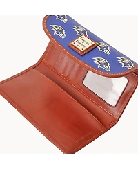 Women's Dooney & Bourke Baltimore Ravens Team Color Continental Clutch