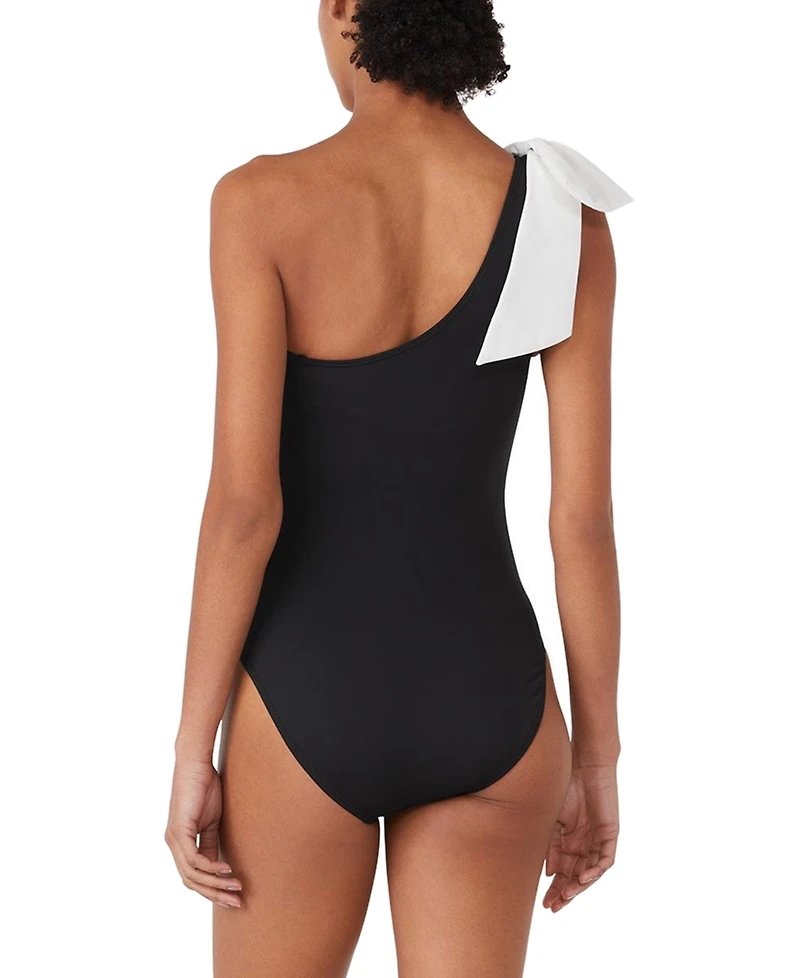 Kate Spade Women's One-Shoulder Bow-Tie Swimsuit