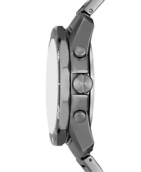 A|X Armani Exchange Men's Chronograph Gunmetal Stainless Steel Watch 44mm