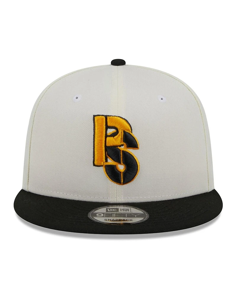 Men's New Era Cream, Black Pittsburgh Steelers City Originals 9FIFTY Snapback Hat
