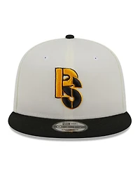 Men's New Era Cream, Black Pittsburgh Steelers City Originals 9FIFTY Snapback Hat
