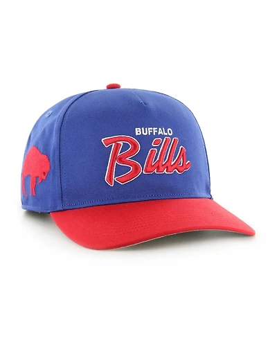 Men's '47 Brand Royal, Red Buffalo Bills Crosstown Two-Tone Hitch Adjustable Hat