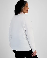Style & Co Plus Button-Front Cardigan, Exclusively at Macy's