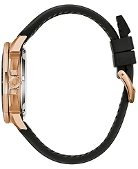 Bulova Men's Marine Star Black Silicone Strap Watch 43mm