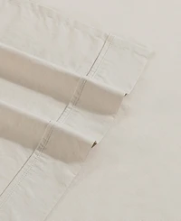 Calvin Klein Washed Cotton Percale 4-Pc. Sheet Set