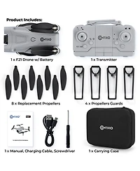Contixo F21 Drone with 1080P Camera - Brushless Motor, Rc Foldable Quad copter Obstacle Avoidance, Follow Me, Altitude Hold, Headless Mode