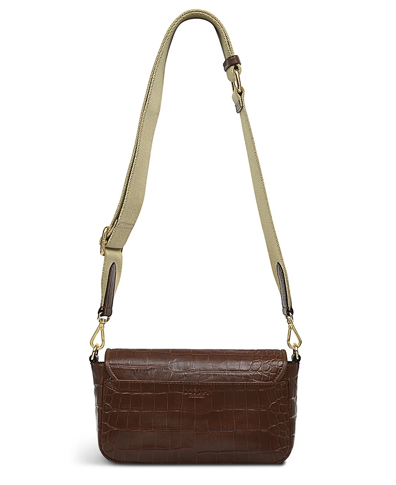 Radley London Heirloom Place Faux Croc Medium Leather Flapover Crossbody Bag