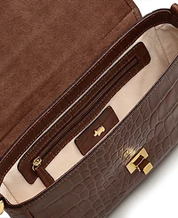 Radley London Heirloom Place Faux Croc Medium Leather Flapover Crossbody Bag
