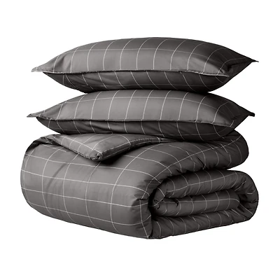 Bare Home Double Brushed Printed Duvet Cover Set