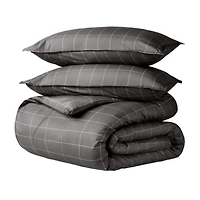 Bare Home Double Brushed Printed Duvet Cover Set