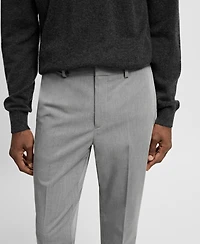 Mango Men's Stretch Fabric Super Slim-Fit Suit Pants