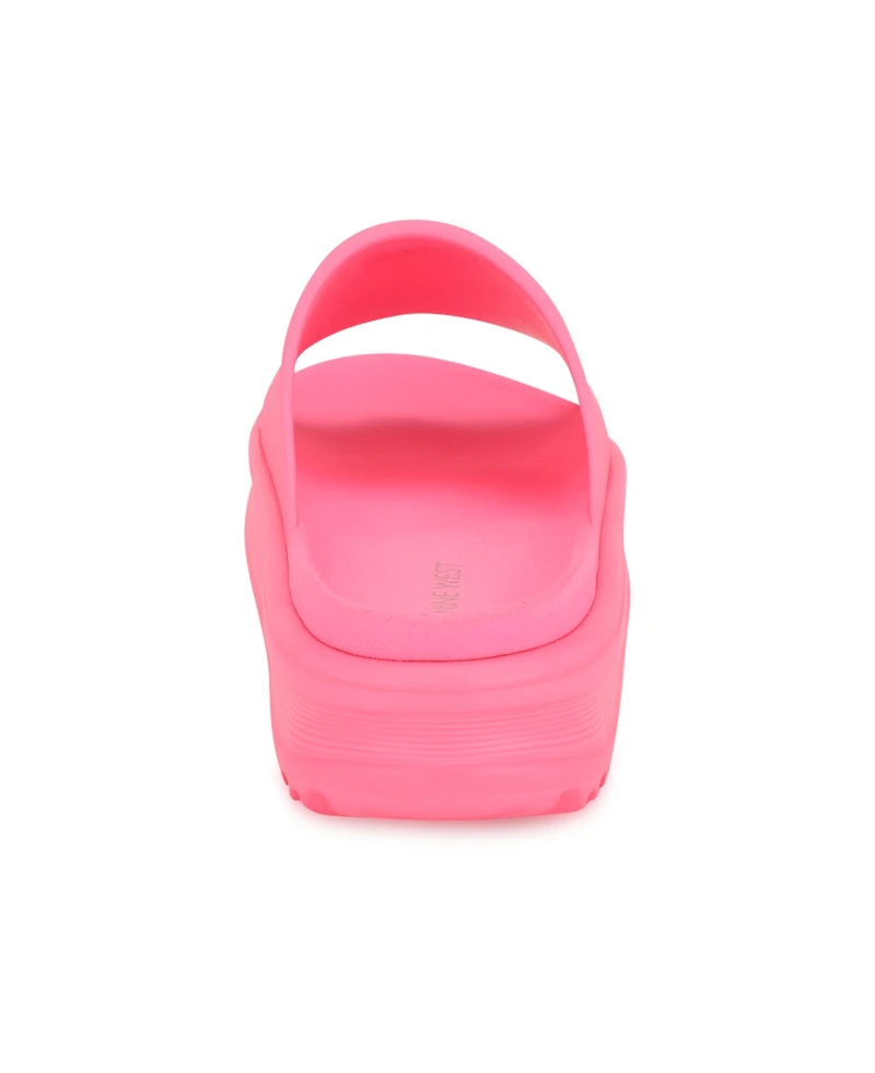 Nine West Women's Sunshin Platform Pool Slide Sandals