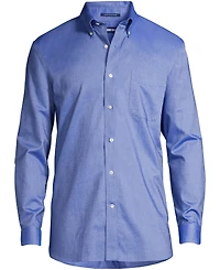 Lands' End Men's Traditional Fit Solid No Iron Supima Oxford Dress Shirt