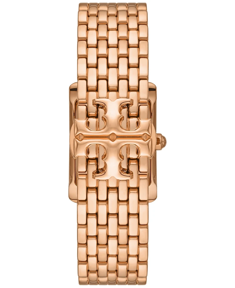 Tory Burch Women's The Eleanor Rose Gold-Tone Stainless Steel Bracelet Watch 25mm