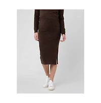 Ripe Maternity Maternity Ripe Dani Knit Skirt Chocolate