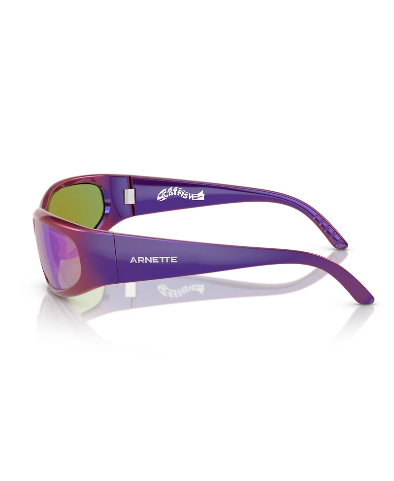 Arnette Men's Catfish Sunglasses, Mirror AN4302
