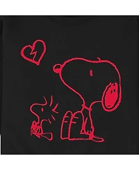 Airwaves Men's Peanuts Long Sleeve Crew Fleece Sweatshirt