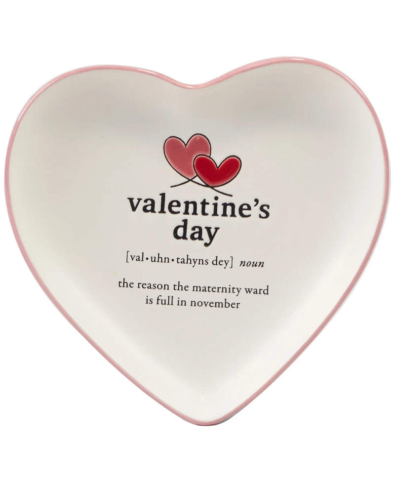 Certified International Valentine's Day Tidbit Plates, Set of 4