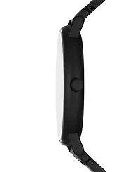 Skagen Men's Signatur Three Hand Black Stainless Steel Watch 40mm