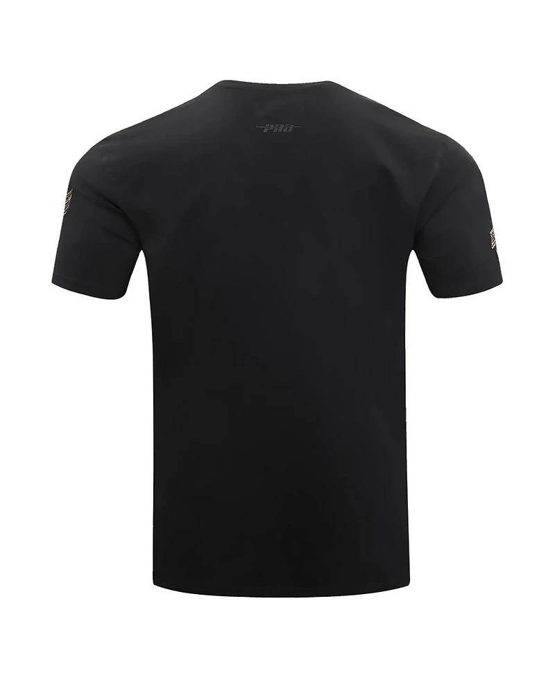Men's Pro Standard Black Detroit Red Wings Wordmark T-shirt