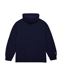 Men's Mitchell & Ness Navy Dallas Mavericks Hardwood Classics Tonal Pullover Hoodie