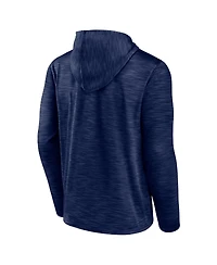 Men's Fanatics Heather Navy New England Patriots Hook and Ladder Pullover Hoodie