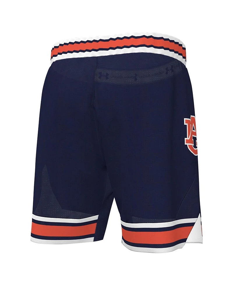 Men's Under Armour Navy Auburn Tigers Replica Basketball Shorts