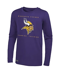 Men's Purple Minnesota Vikings Side Drill Long Sleeve T-shirt