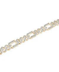 Men's Diamond Figaro Link Bracelet Necklace (1 ct. t.w.) in 10k Gold