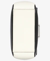 Calvin Klein Clove Mixed Material Push-Lock Crossbody with Adjustable Strap
