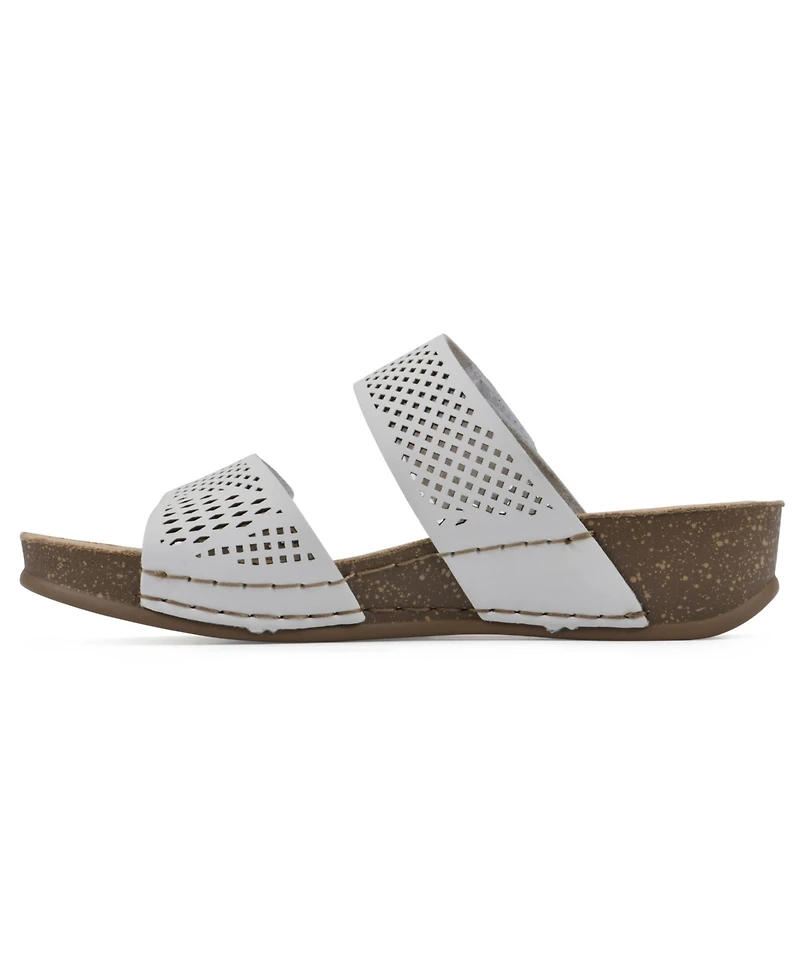 White Mountain Ferula Slide Sandals