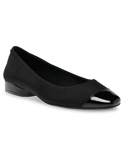 Anne Klein Women's Carlie Almond Toe Ballet Flats