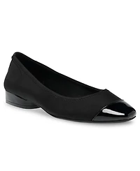 Anne Klein Women's Carlie Almond Toe Ballet Flats