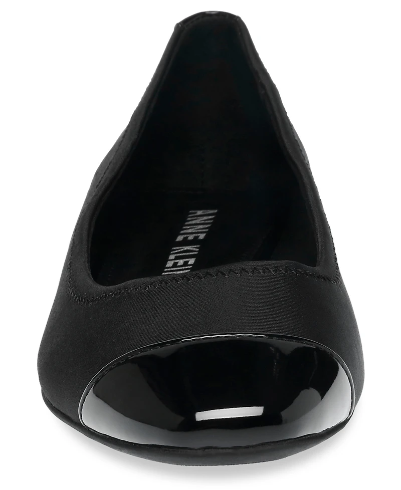 Anne Klein Women's Carlie Almond Toe Ballet Flats