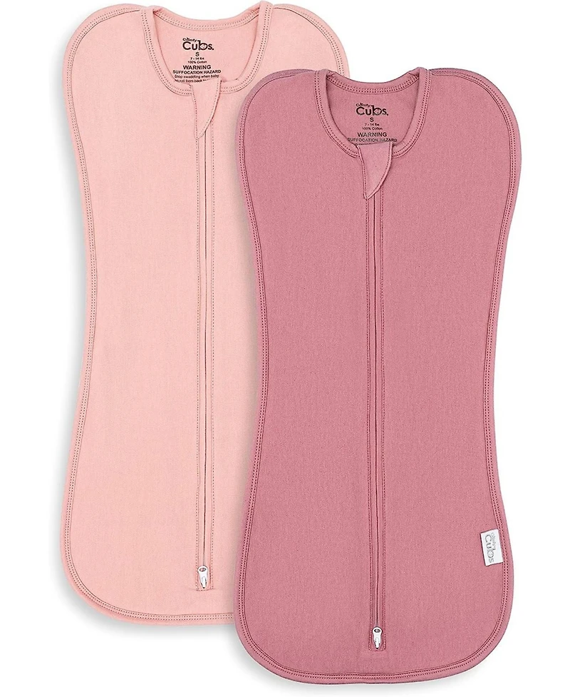 Comfy Cubs Zipper Swaddles, Pack of 2