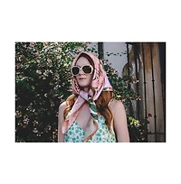 Jessie Zhao New York Double Sided Silk Scarf Of Jungle Gathering