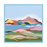 Jessie Zhao New York Double Sided Silk Scarf of Ocean Breeze