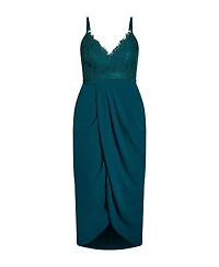 City Chic Plus Lace Touch Dress