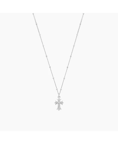 Sterling Silver Isla Cross Necklace